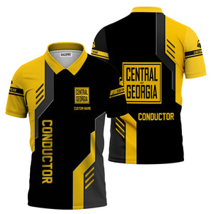 Railspirit Personalized Central of Georgia Railway Polo Shirt Unique Railway Style with Custom Job Train Shirt