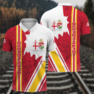 Railspirit Personalized Great Western Railway Polo Shirt All Over Printed Unisex Shirt