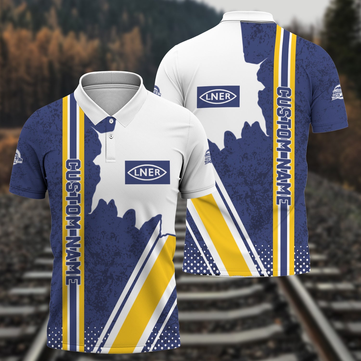 Railspirit Personalized London and North Eastern Railway Polo Shirt All Over Printed Unisex Shirt