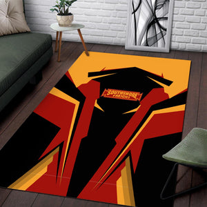 Railspirit Personalized Chicago South Shore and South Bend Railroad Area Rug Strong Line Style  Train Area Rug Gift Idea For Train Lover