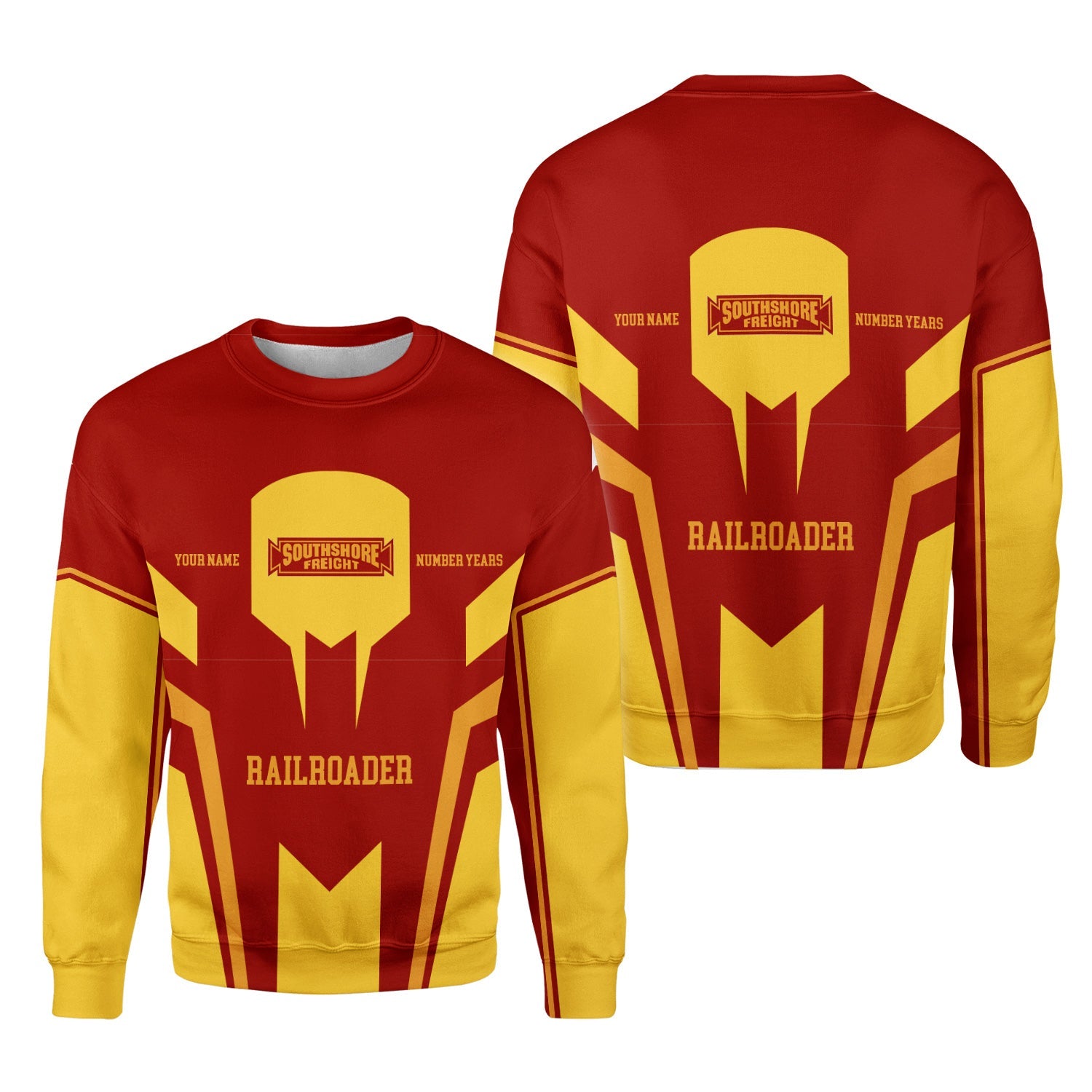 Railspirit Personalized Chicago South Shore and South Bend Railroad Sweatshirt Custom Year Railroader Shirt Gift Idea For Train Lover