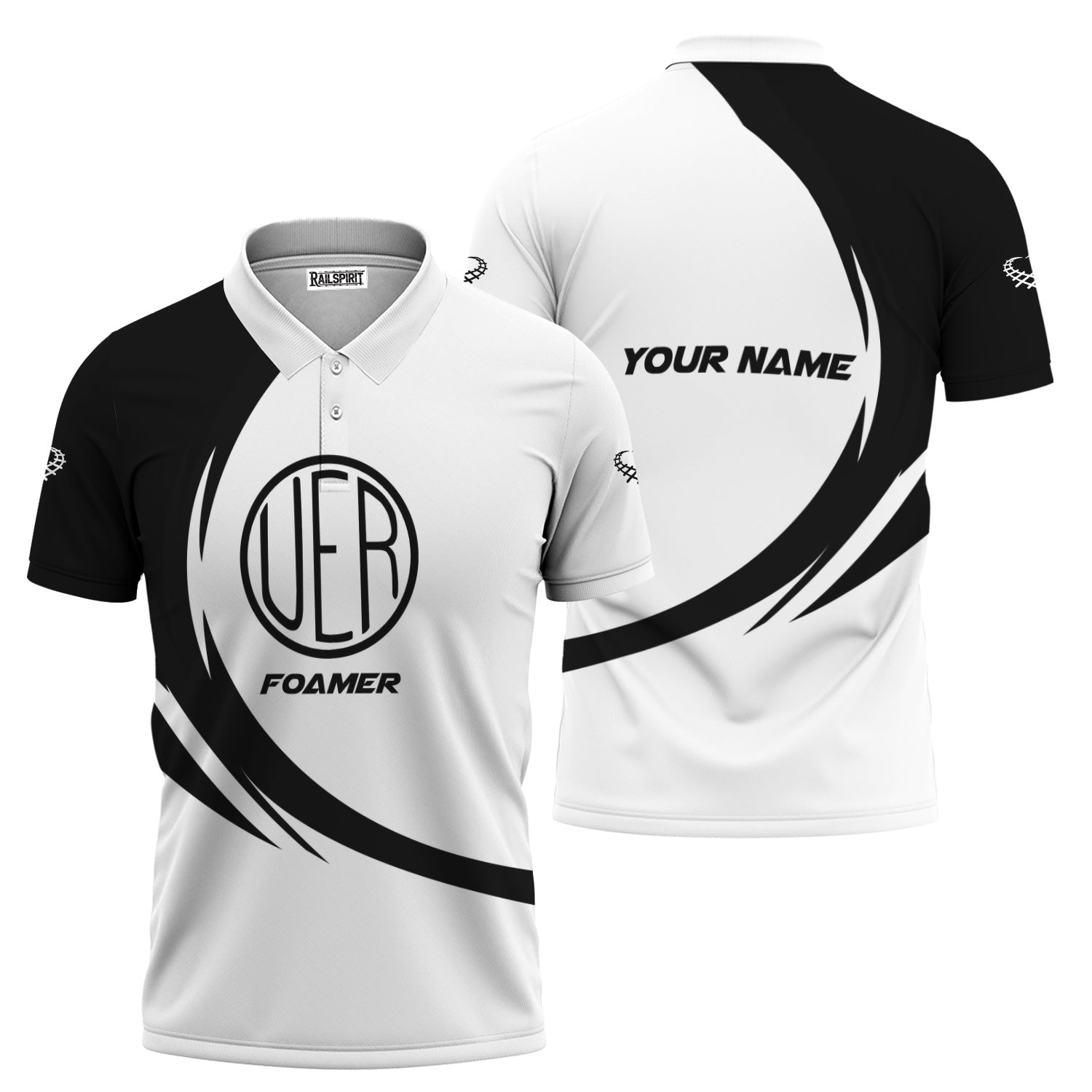 Railspirit Personalized Union Electric Railway Polo Shirt Unique Graphic Style Shirt For Train Enthusiasts