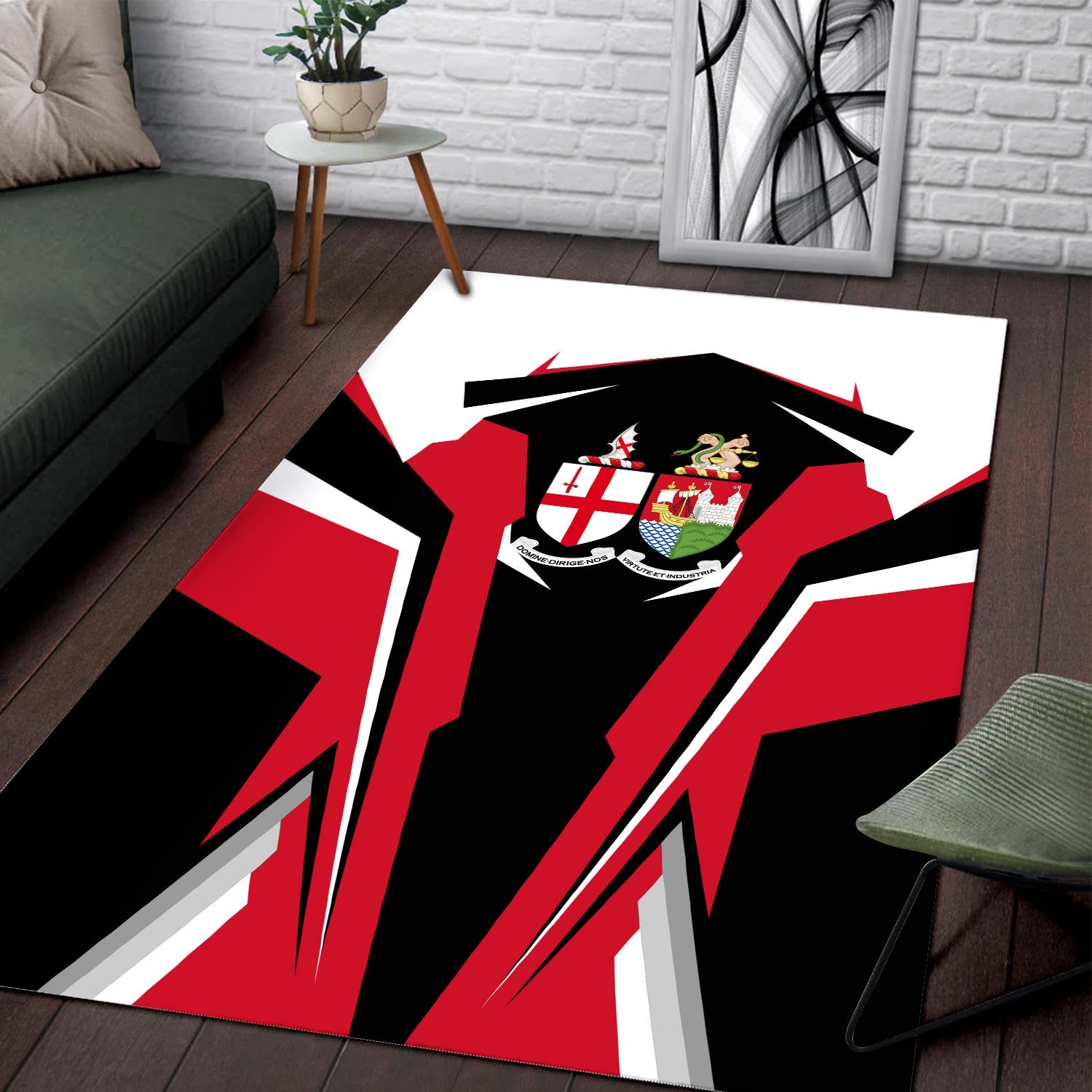 Railspirit Personalized Great Western Railway Area Rug Strong Line Style  Train Area Rug Gift Idea For Train Lover