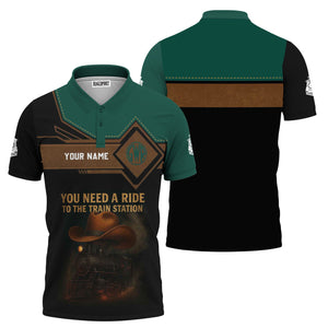 Railspirit Personalized Great Western Railway Polo Shirt You Need A Ride To The Train Station Shirt For Train Lovers