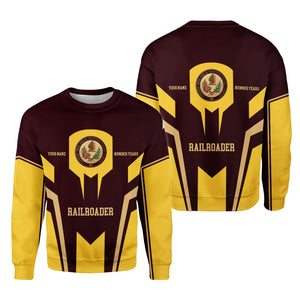 Railspirit Personalized London, Midland and Scottish Railway Sweatshirt Custom Year Railroader Shirt Gift Idea For Train Lover