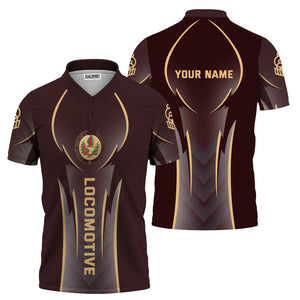 Railspirit Personalized London, Midland and Scottish Railway Polo Shirt Striking Line Style Train Shirt For Locomotive Lovers