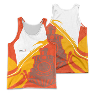 Railspirit Personalized Avanti West Coast Men Tank Top Flame-Inspired Style Shirt Gift Idea For Train Lovers