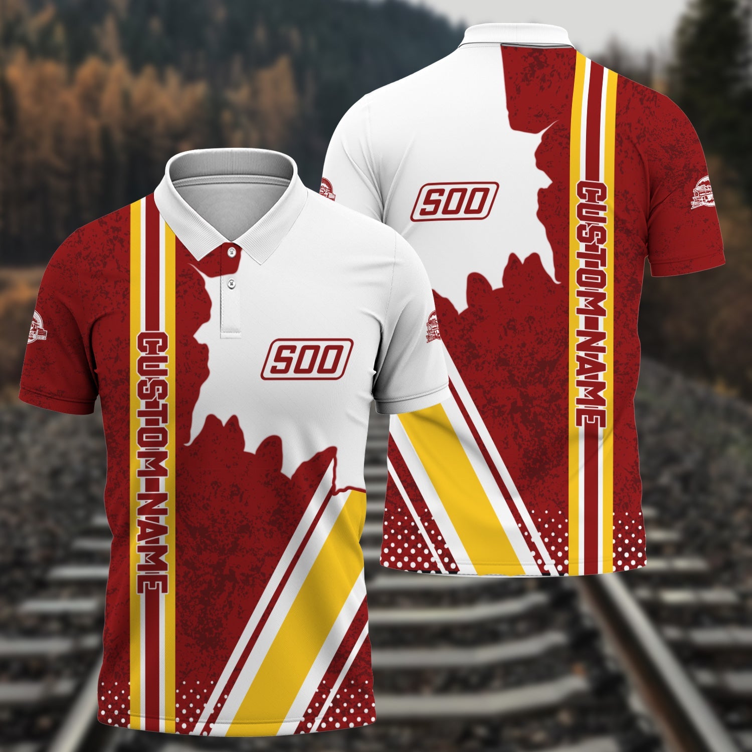 Railspirit Personalized Soo Line Railroad Polo Shirt All Over Printed Unisex Shirt