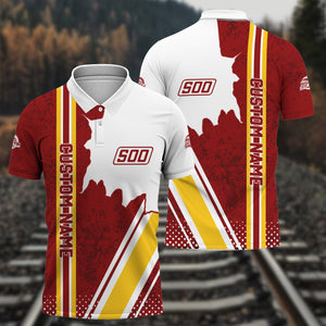 Railspirit Personalized Soo Line Railroad Polo Shirt All Over Printed Unisex Shirt