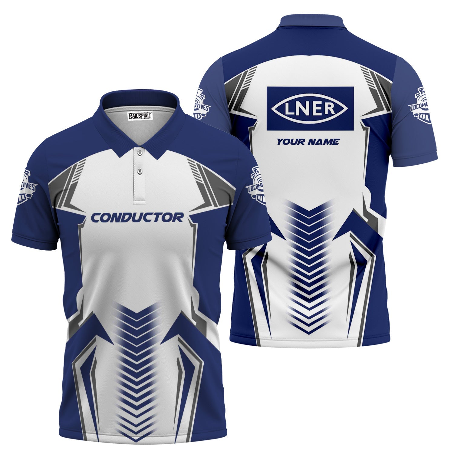 Railspirit Personalized London and North Eastern Railway Polo Shirt Standout Style with Custom Position Train Shirt