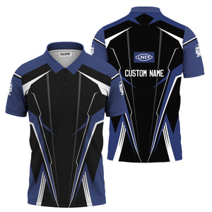 Railspirit Personalized London and North Eastern Railway Polo Shirt Lightning-Edge Design Train Shirt For Railroad Lovers