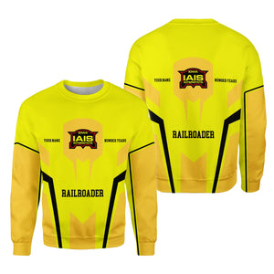 Railspirit Personalized Iowa Interstate Railroad Sweatshirt Custom Year Railroader IAIS Shirt Gift Idea For Train Lover