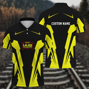 Railspirit Personalized Iowa Interstate Railroad Polo Shirt IAISStrong Line Style Train Unisex Shirt All Over Print
