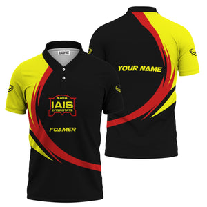 Railspirit Personalized Iowa Interstate Railroad Polo Shirt Unique Graphic Style IAIS Shirt For Train Enthusiasts