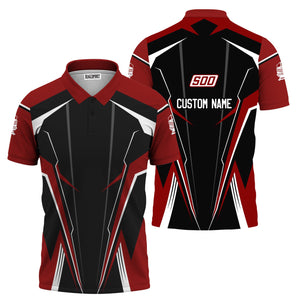 Railspirit Personalized Soo Line Railroad Polo Shirt Lightning-Edge Design Train Shirt For Railroad Lovers