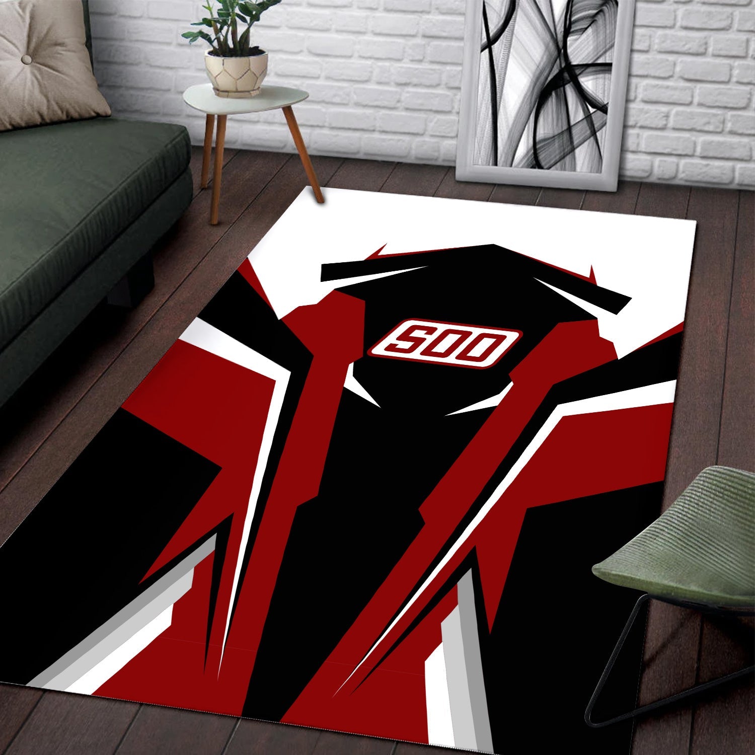 Railspirit Personalized Soo Line Railroad Area Rug Strong Line Style  Train Area Rug Gift Idea For Train Lover