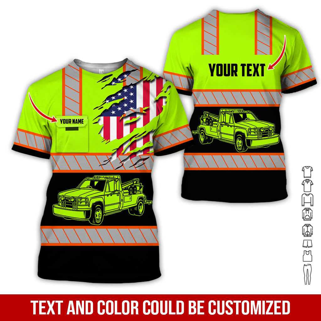 Custom Name Tow Truck Uniform Clothes, Personalized Tow Truck Apparel