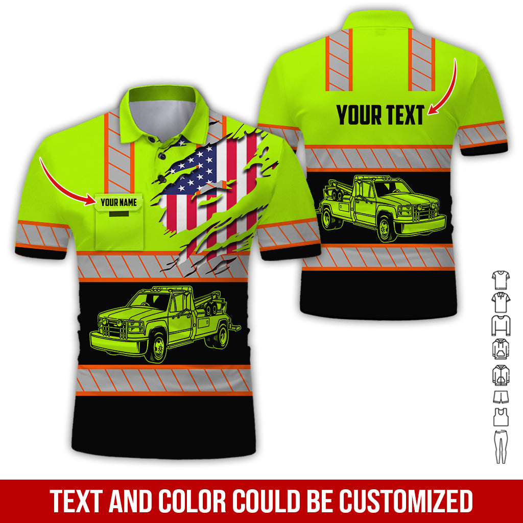 Custom Name Tow Truck Uniform Clothes, Personalized Tow Truck Apparel