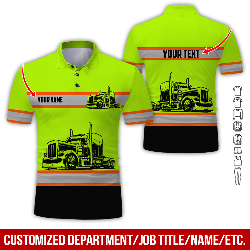 Customized Name Truck Driver Uniform Clothes, Personalized Trucker Apparel