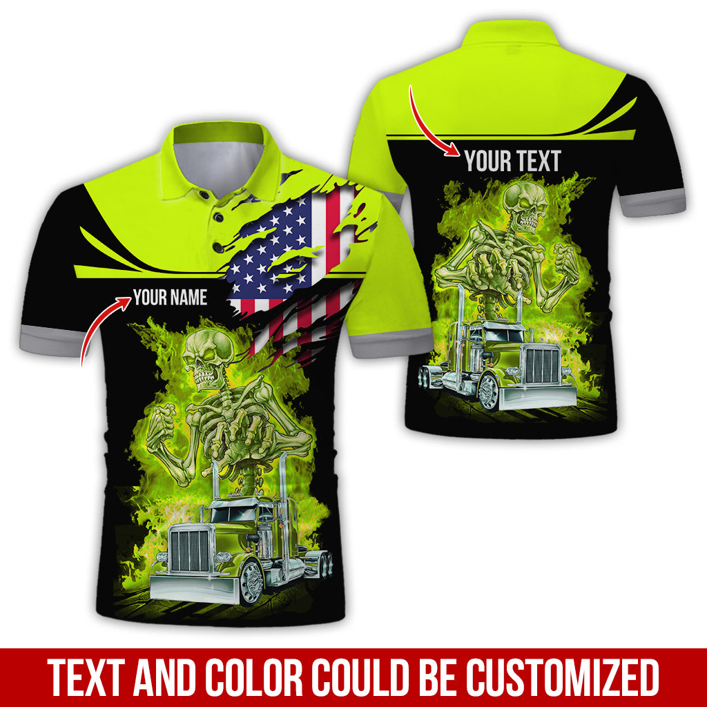 Custom Name Love Truck Clothes, Personalized Trucking Apparel