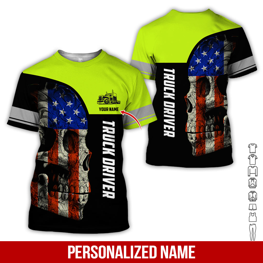Custom Text Truck Driver Uniform Printed Clothes, Printed Pocket, Personalized Gear
