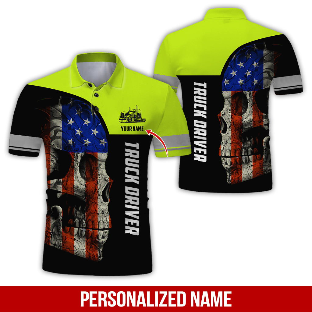 Custom Text Truck Driver Uniform Printed Clothes, Printed Pocket, Personalized Gear