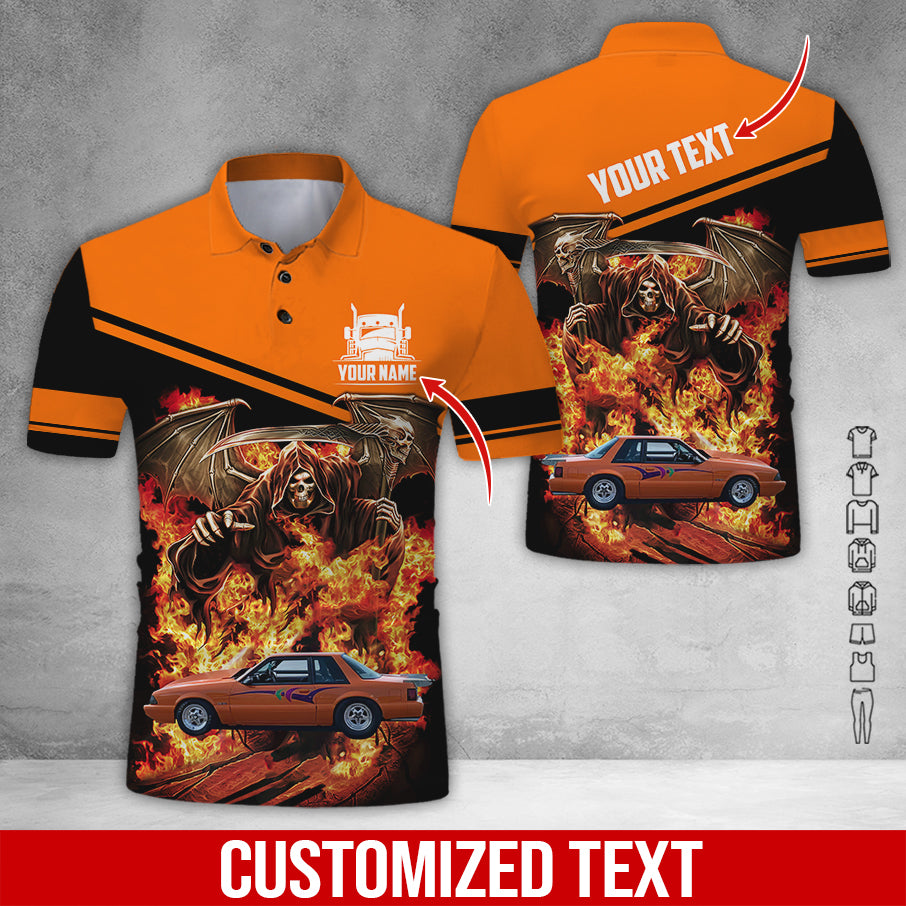 Custom Name and Text Semi Truck Uniform 3D Printed Clothes, Personalized Trucker Apparel