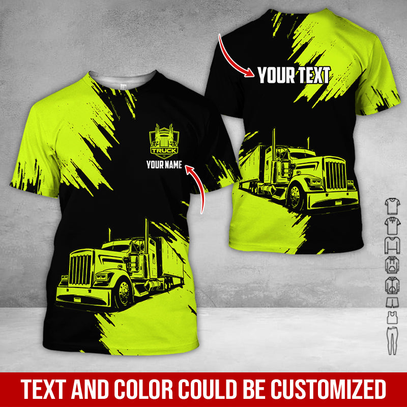 Custom Name Semi Truck Uniform, Personalized Apparel for Trucking Professionals