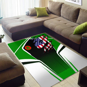 Railspirit Personalized Elgin Joliet And Eastern Railroad Area Rug American Eagle Vintage Train Rug