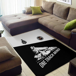 Railspirit Personalized Bessemer And Lake Erie Railroad Area Rug One Track Mind Train Rug Gift Idea For Train Lover