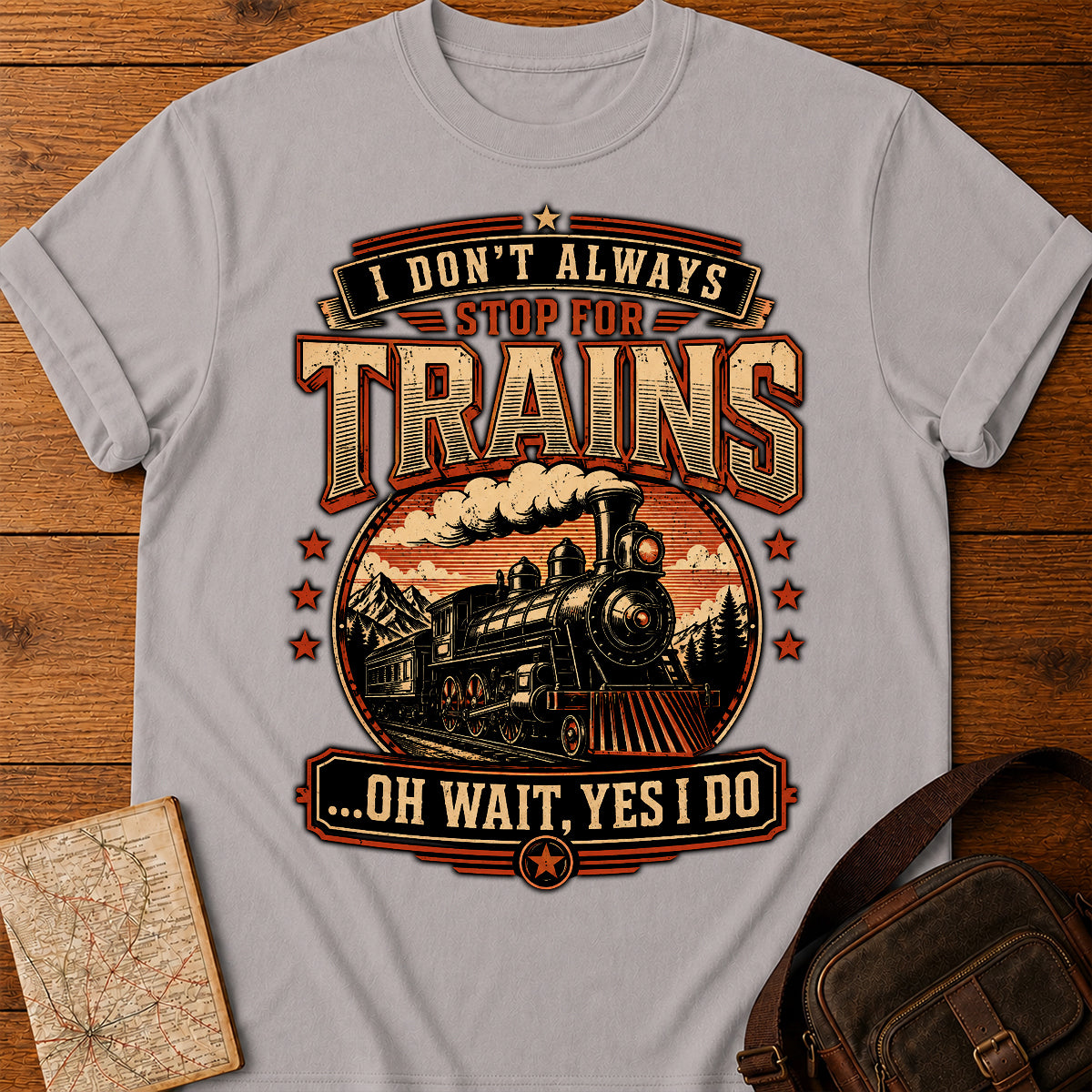 Vintage Train Lover T-Shirt