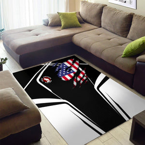 Railspirit Personalized Great Northern Railway Area Rug American Eagle Vintage Train GNR Rug