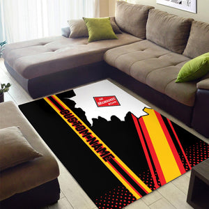 Railspirit Personalized Chicago, Milwaukee, St. Paul and Pacific Railroad Area Rug Vintage Milwaukee Road All Over Printed Rug