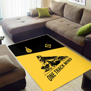 Railspirit Personalized Erie Railroad Area Rug One Track Mind Train Rug Gift Idea For Train Lover
