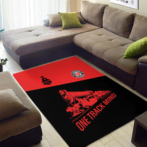 Railspirit Personalized Seaboard Air Line Railroad Area Rug One Track Mind Train Rug Gift Idea For Train Lover