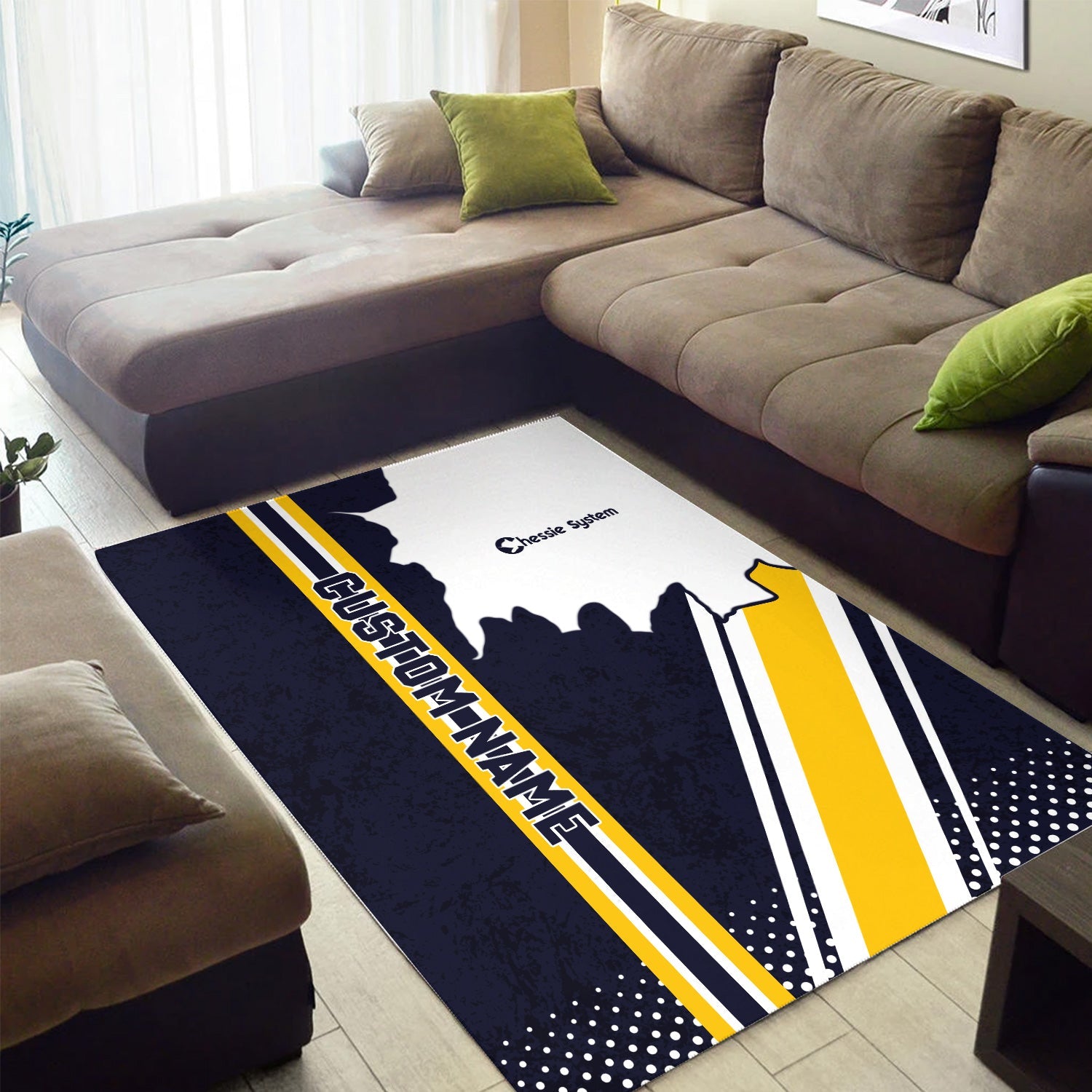 Railspirit Personalized Chessie System Railroad Area Rug Vintage All Over Printed Rug