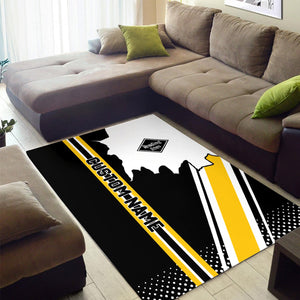 Railspirit Personalized Reading Railroad Area Rug Vintage All Over Printed Rug