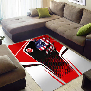 Railspirit Personalized Missouri Pacific Railroad Area Rug American Eagle Vintage Train Rug