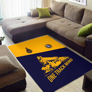 Railspirit Personalized Chesapeake and Ohio Railway Area Rug One Track Mind C&O Train Rug Gift Idea For Train Lover