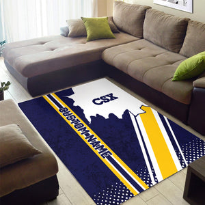 Railspirit Personalized CSX Transportation Railroad Area Rug Vintage All Over Printed Rug