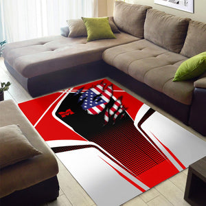 Railspirit Personalized Monongahela Railroad Area Rug American Eagle Vintage Train Rug