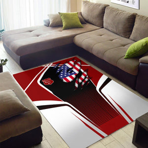 Railspirit Personalized Wisconsin Central Ltd Railroad Area Rug American Eagle Vintage Train Rug