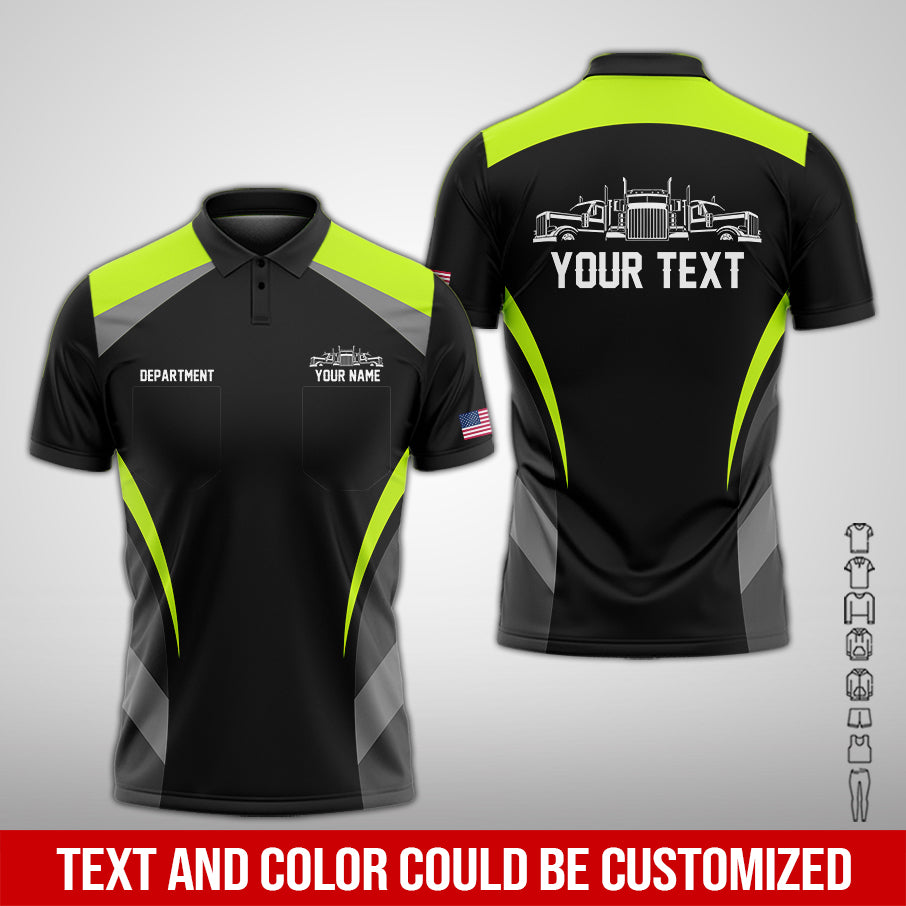 Customized Name Truck Driver Uniform, Printed Clothes, Gift for Trucker Fans