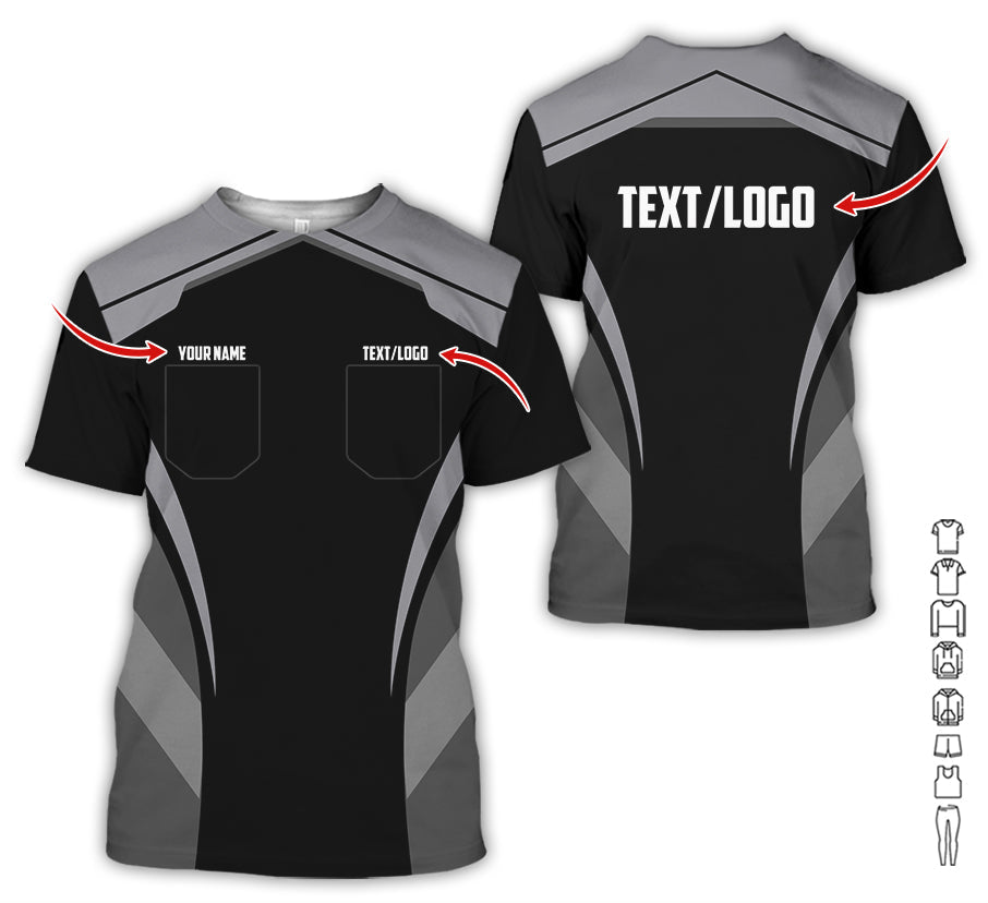 Custom Mechanic Shirt for Men, Printed Pocket Shirt, Gray Mechanic T-Shirt, Unisex Fit for Men and Women, Gift Idea for Car Lovers & Technicians