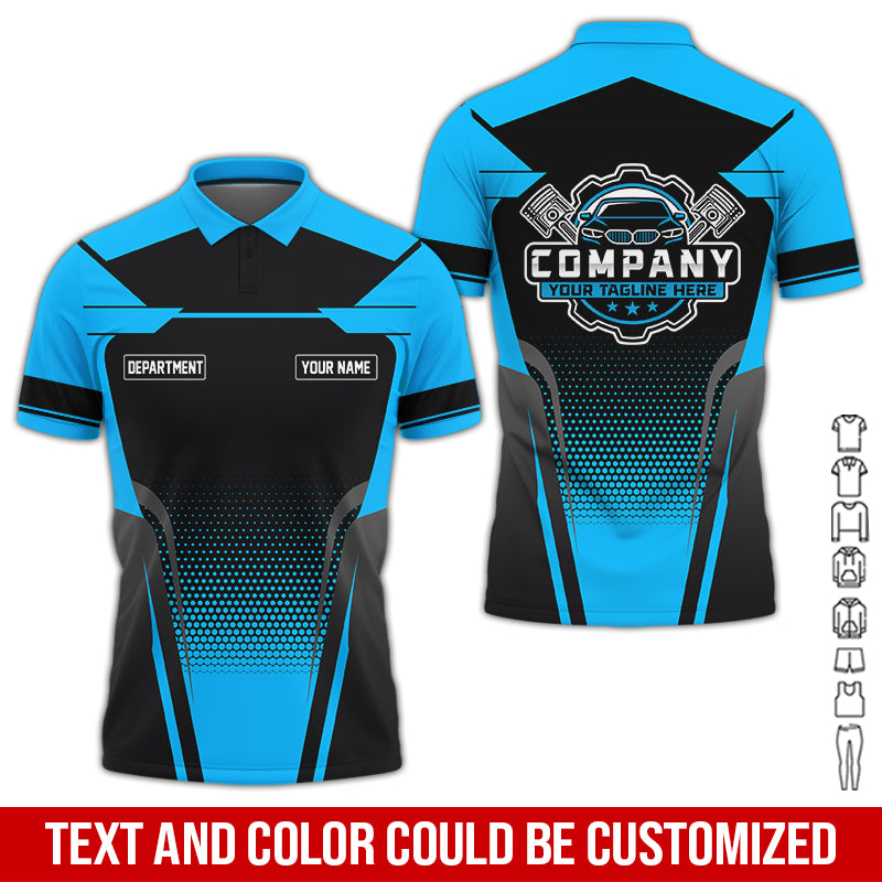 Personalized Name Mechanic Shirt, Mechanic Shirt in Blue, Gift Idea for Auto Technicians, Best Custom Mechanic Shirt