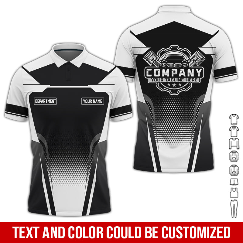 Personalized Name Mechanic Shirt, Mechanic Shirt in White, Gift Idea for Auto Technicians, Best Custom Mechanic Shirt