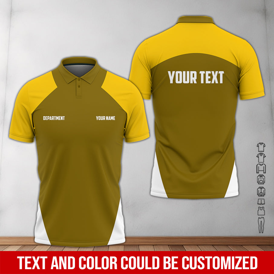 Mechanic Shirt With Custom Name, Gift For Mechanic Dad, Husband Or Boyfriend, Mechanic Shirt In Classic Yellow
