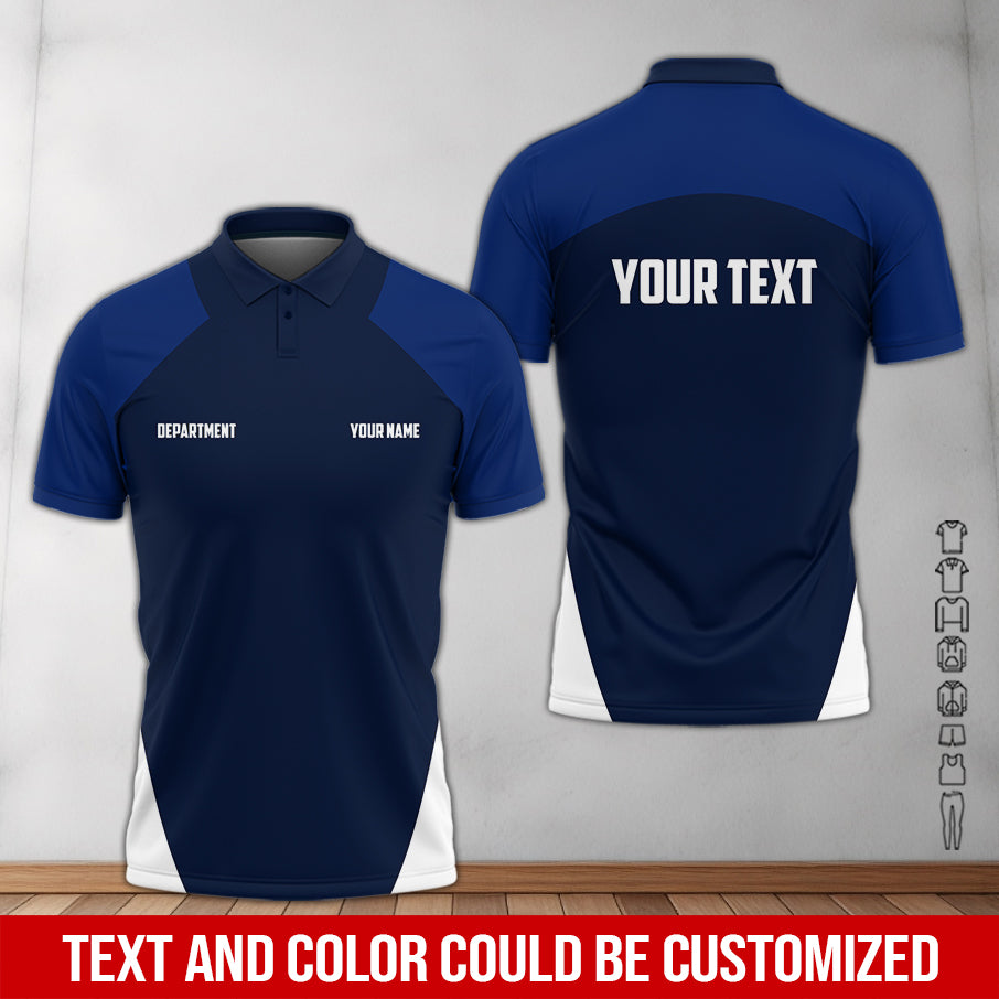 Best Mechanic Shirt, Custom Name & Text, Navy Work Uniform for Auto Repair Shop or Car Enthusiast