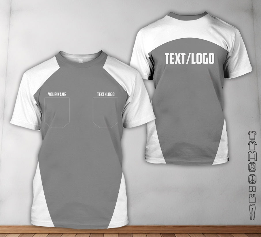 Custom Name Mechanic Shirt in White, Unisex Work Shirt for Car Technicians, Great Gift for Him, Available in Sizes S to 5XL
