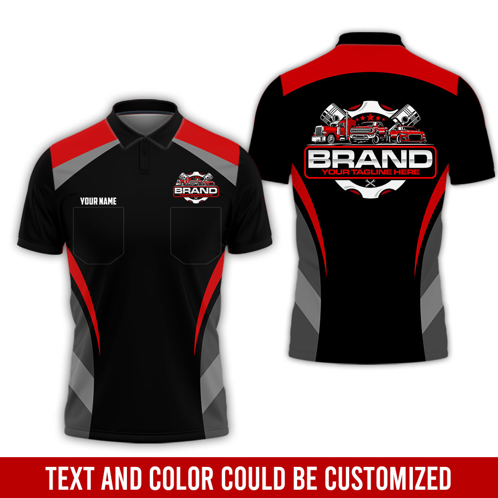 Best Custom Mechanic Shirt for Men, Perfect Gift for Car Guys, Diesel Techs, and Shop Crews, Unisex Red Mechanic Shirt